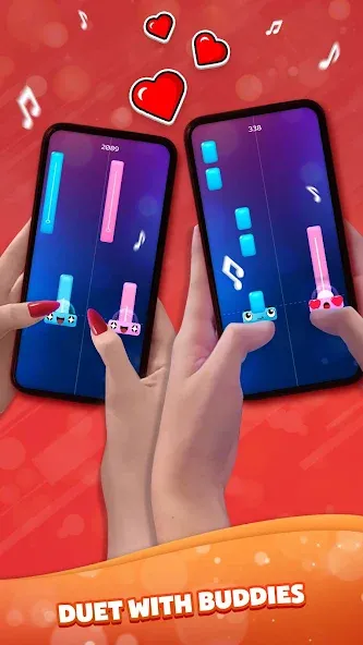 Duet Tiles: Dual Vocal Music (Дуэт Тайлз) МОД/Взлом [Все открыто, Дополнительные деньги и Меню MOD] Screenshot 2