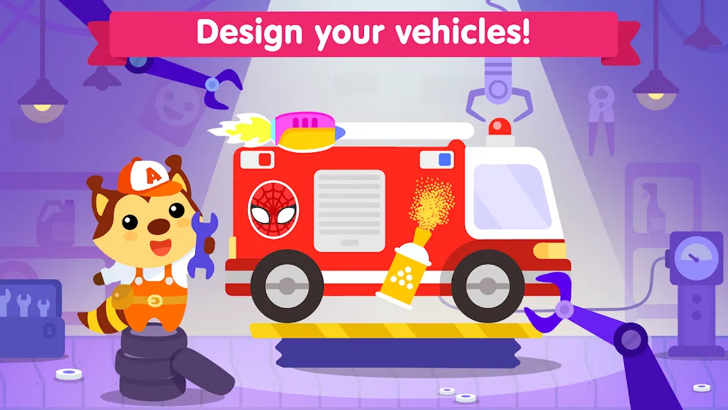 Car games for kids & toddler МОД/Взлом [Все открыто, Дополнительные деньги и Меню MOD] Screenshot 2