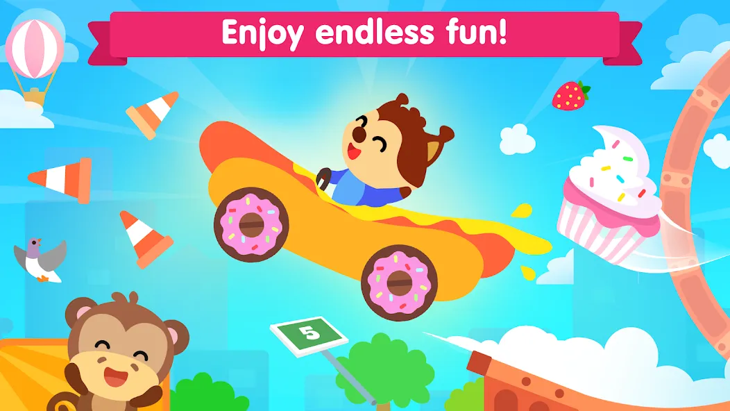 Car games for kids & toddler МОД/Взлом [Все открыто, Дополнительные деньги и Меню MOD] Screenshot 3