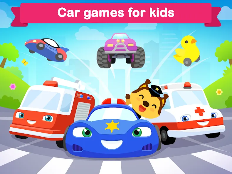 Car games for kids & toddler МОД/Взлом [Все открыто, Дополнительные деньги и Меню MOD] Screenshot 5
