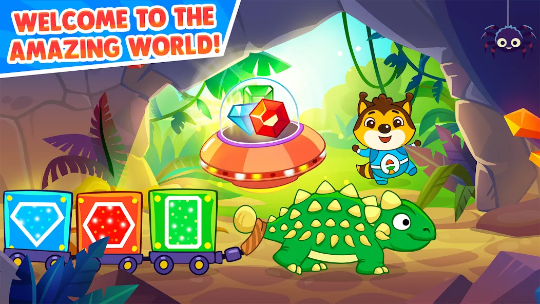 Dinosaur games for toddlers МОД/Взлом [Много монет, Открытые уровни и Мега MOD] Screenshot 1