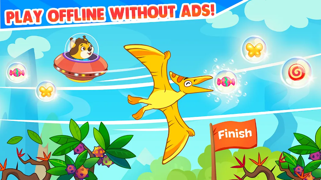 Dinosaur games for toddlers МОД/Взлом [Много монет, Открытые уровни и Мега MOD] Screenshot 5