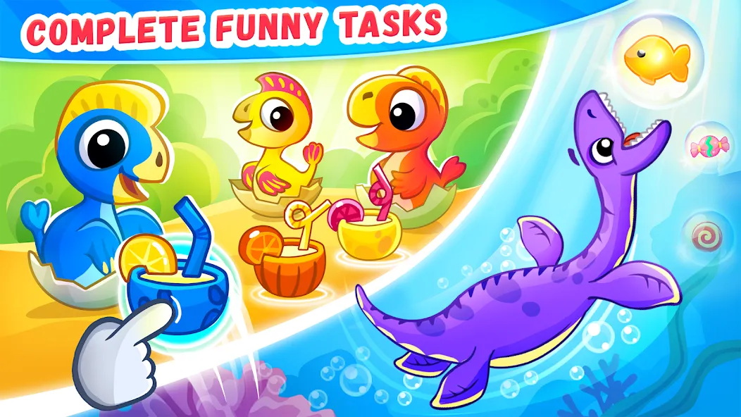 Dinosaur games for kids age 2 МОД/Взлом [Бесконечные деньги, Монеты и Мега MOD] Screenshot 3