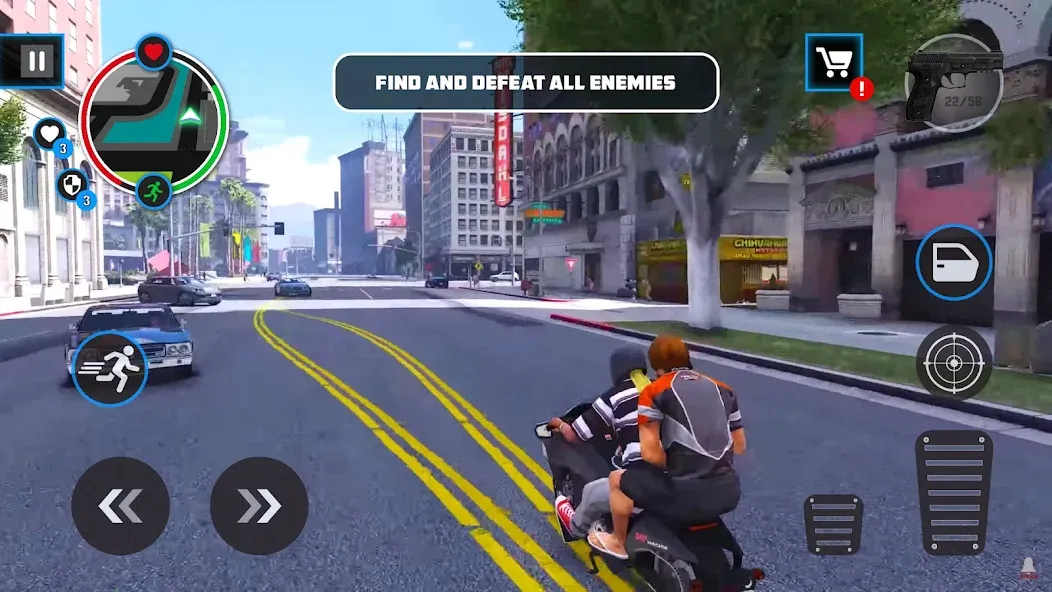 Gangster City: Thug King (Гэнгстер Сити) МОД/Взлом [Много монет, Открытые уровни и Мега MOD] Screenshot 2