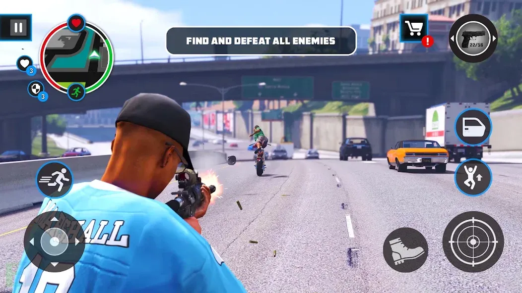 Gangster City: Thug King (Гэнгстер Сити) МОД/Взлом [Много монет, Открытые уровни и Мега MOD] Screenshot 3