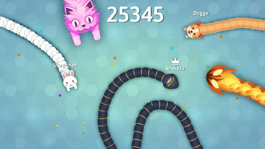 Snake.io - Fun Snake .io Games МОД/Взлом [Деньги, Монеты и Меню MOD] Screenshot 1