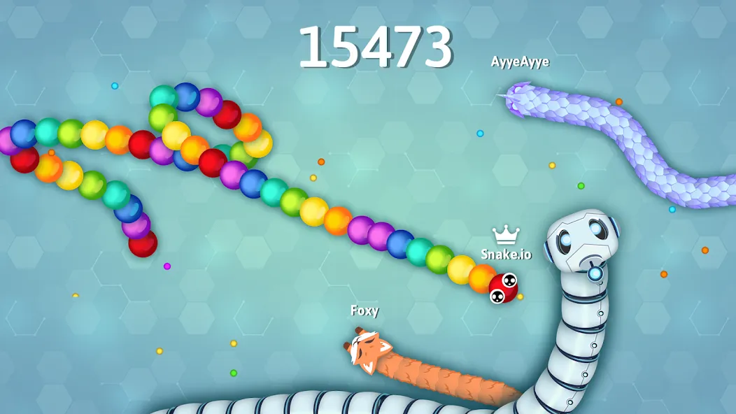Snake.io - Fun Snake .io Games МОД/Взлом [Деньги, Монеты и Меню MOD] Screenshot 2