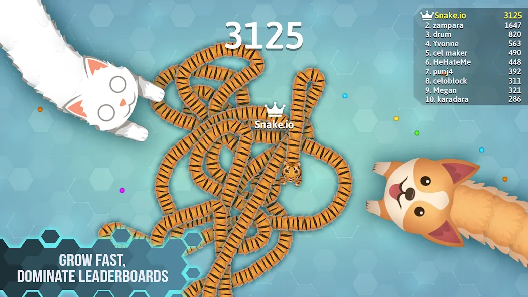 Snake.io - Fun Snake .io Games МОД/Взлом [Деньги, Монеты и Меню MOD] Screenshot 4