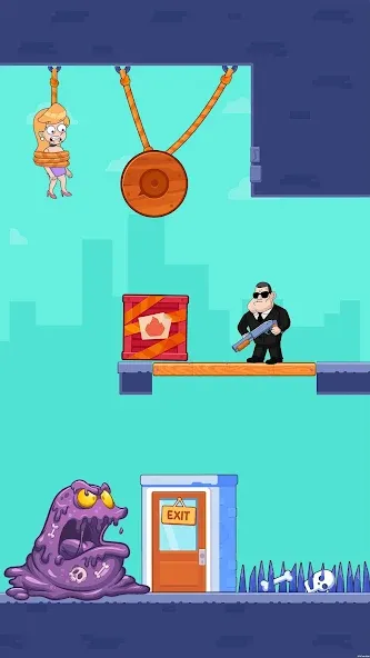 Cut Master: Fun Rope Cut Game (Кат зе Роуп) МОД/Взлом [Все открыто, Дополнительные деньги и Меню MOD] Screenshot 3