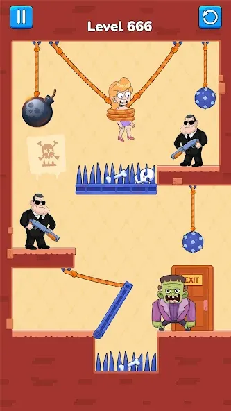 Cut Master: Fun Rope Cut Game (Кат зе Роуп) МОД/Взлом [Все открыто, Дополнительные деньги и Меню MOD] Screenshot 5