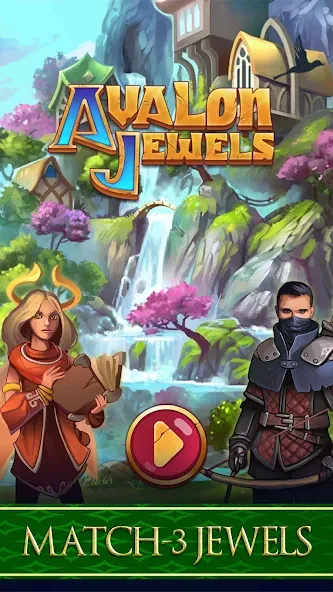 Avalon Jewels Match-3 (Авалон Джуэлс) МОД/Взлом [Все открыто, Дополнительные деньги и Меню MOD] Screenshot 1