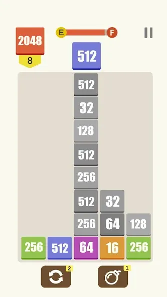 Target 2048 (Таргет 2048) МОД/Взлом [Деньги, Монеты и Меню MOD] Screenshot 2