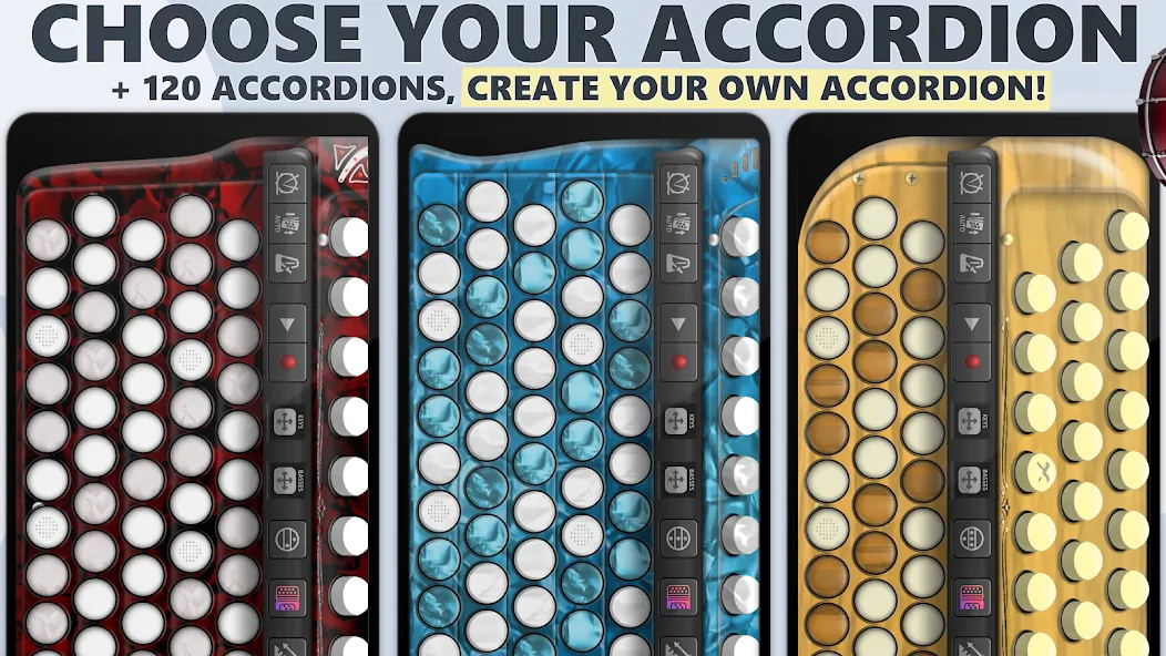 Accordion Chromatic Button (Аккордеон с хроматическими кнопками) МОД/Взлом [Все открыто, Дополнительные деньги и Меню MOD] Screenshot 2
