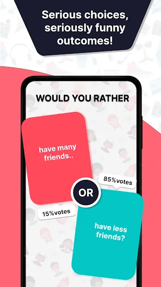 Would u Rather? Party Game МОД/Взлом [Много денег, Монет и Все открыто] Screenshot 4