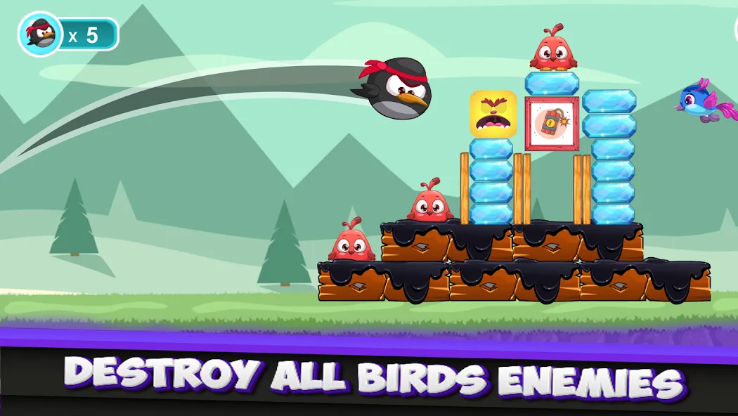 Angry Penguin (Энгри Пенгвин) МОД/Взлом [Много денег, Монет и Все открыто] Screenshot 4