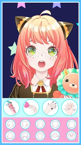 Anime Avatar Maker 2: Dress Up (Долл Аниме Аватар Мейкер Гейм) МОД/Взлом [Много монет, Открытые уровни и Мега MOD] Screenshot 3