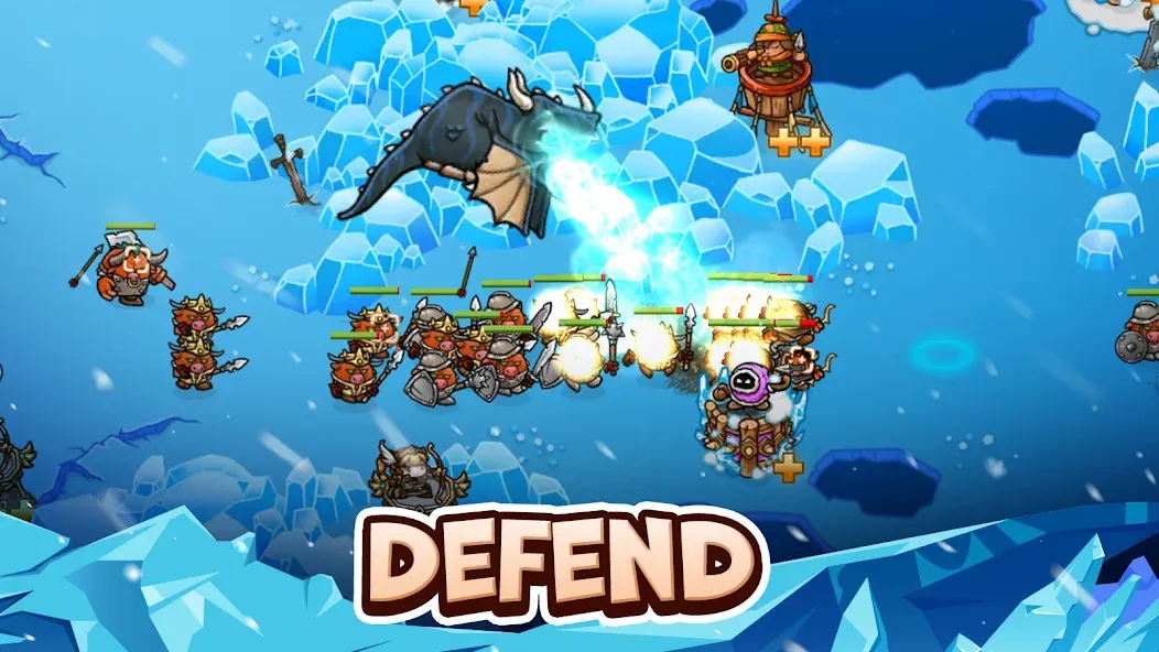 Crazy Defense Heroes - TD Game (Крейзи Дефенс Хероес) МОД/Взлом [Много денег, Монет и Все открыто] Screenshot 1