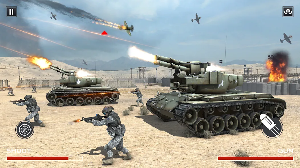 FPS War Games- Aircrafts Games — скриншот 2 FPS War Games- Aircrafts Games — скриншот 2