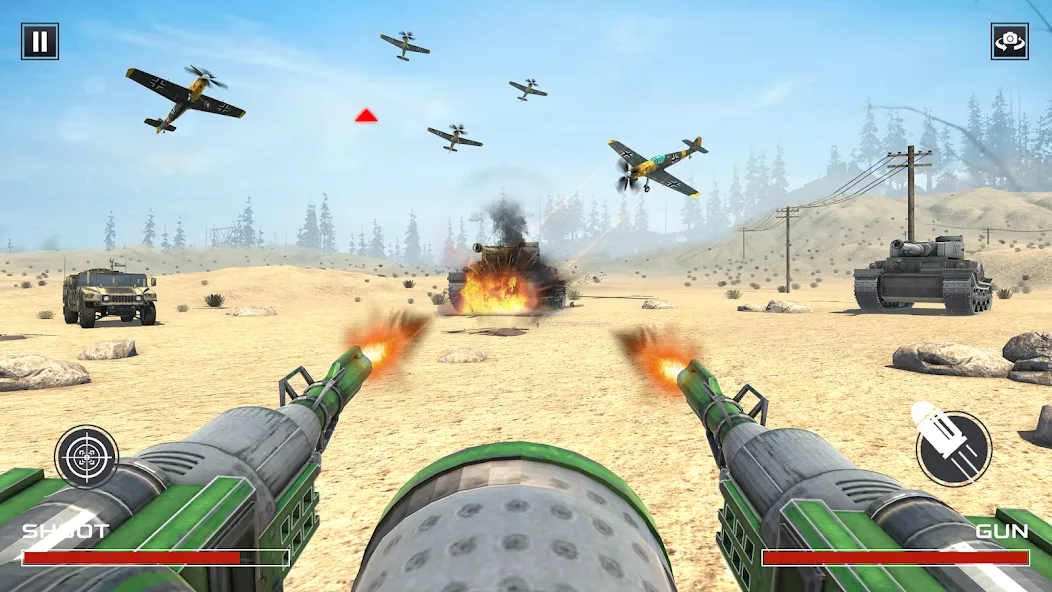 FPS War Games- Aircrafts Games — скриншот 3 FPS War Games- Aircrafts Games — скриншот 3