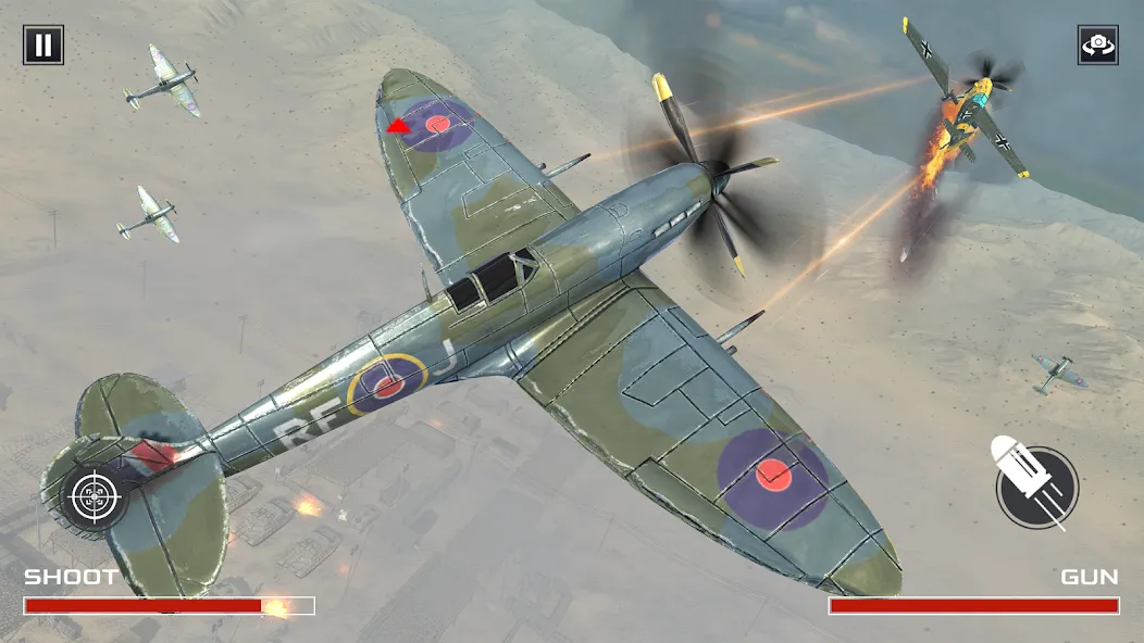 FPS War Games- Aircrafts Games — скриншот 4 FPS War Games- Aircrafts Games — скриншот 4