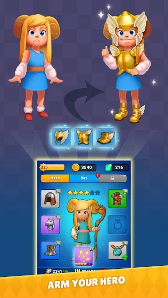 Dragono: Archer's Fire & Magic (Драгоно) МОД/Взлом [Деньги, Монеты и Меню MOD] Screenshot 4