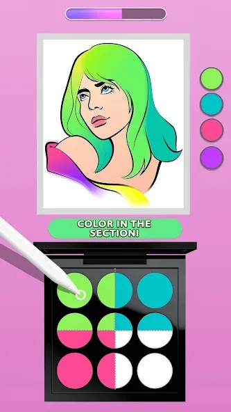 Makeup Kit - Color Mixing МОД/Взлом [Меню, Бесконечные монеты и Открытые уровни] Screenshot 4