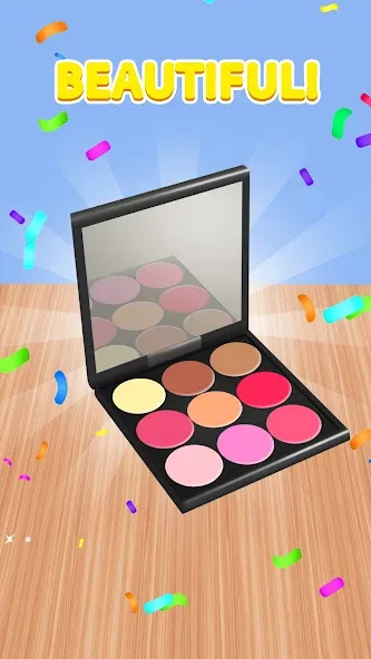 Makeup Kit - Color Mixing МОД/Взлом [Меню, Бесконечные монеты и Открытые уровни] Screenshot 5