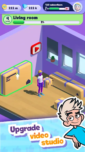 A4 Vlogger: Streamer simulator МОД/Взлом [Много монет, Открытые уровни и Мега MOD] Screenshot 5
