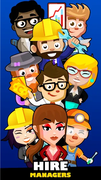 Idle Smartphone Tycoon Factory (Смартфон Фабрика Айдл Тайкун) МОД/Взлом [Много монет, Открытые уровни и Мега MOD] Screenshot 3