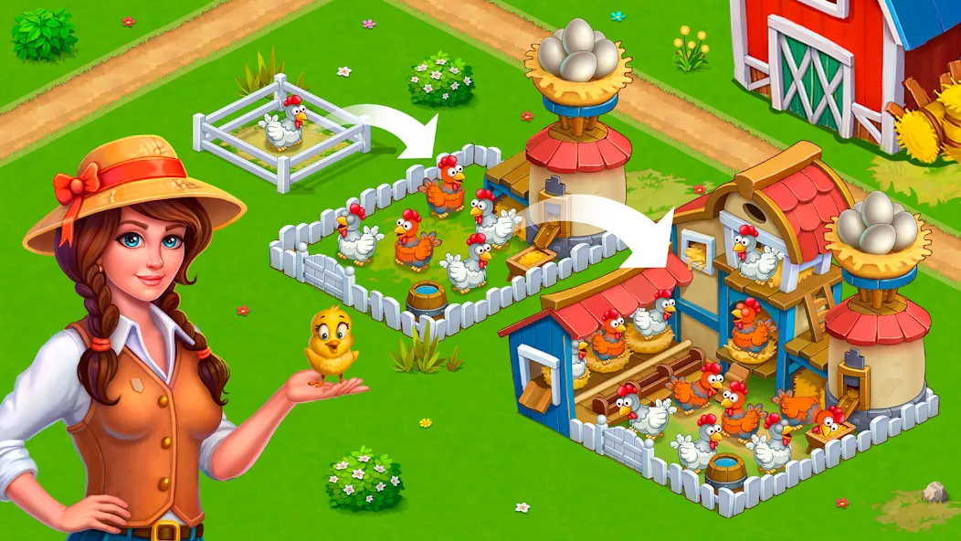 Idle Farmer: Mine Game (Айдл Фармер) МОД/Взлом [Меню, Бесконечные монеты и Открытые уровни] Screenshot 2