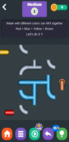 Color Plumber (Цолор Пламбер) МОД/Взлом [Деньги, Монеты и Меню MOD] Screenshot 2