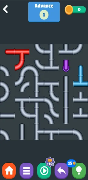 Color Plumber (Цолор Пламбер) МОД/Взлом [Деньги, Монеты и Меню MOD] Screenshot 3