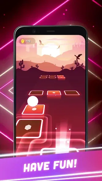 Hop Tiles 3D: Hit music game (Хоп Тайлс 3Д) МОД/Взлом [Деньги, Монеты и Меню MOD] Screenshot 4