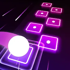 Скачать Взломанная Hop Tiles 3D: Hit music game (Много денег и без рекламы) на Android