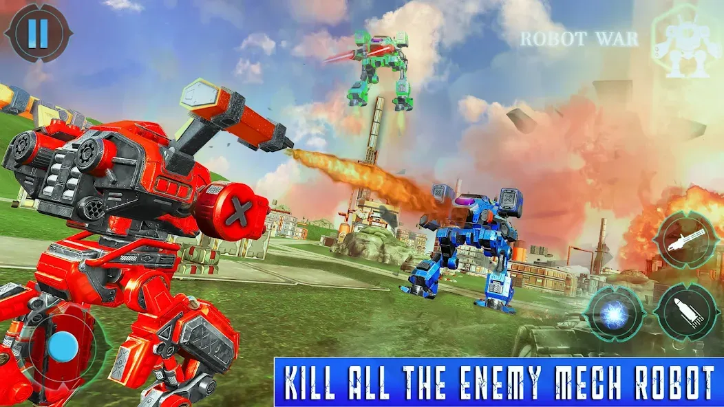 Spider Mech Wars - Robot Game МОД/Взлом [Все открыто, Дополнительные деньги и Меню MOD] Screenshot 2