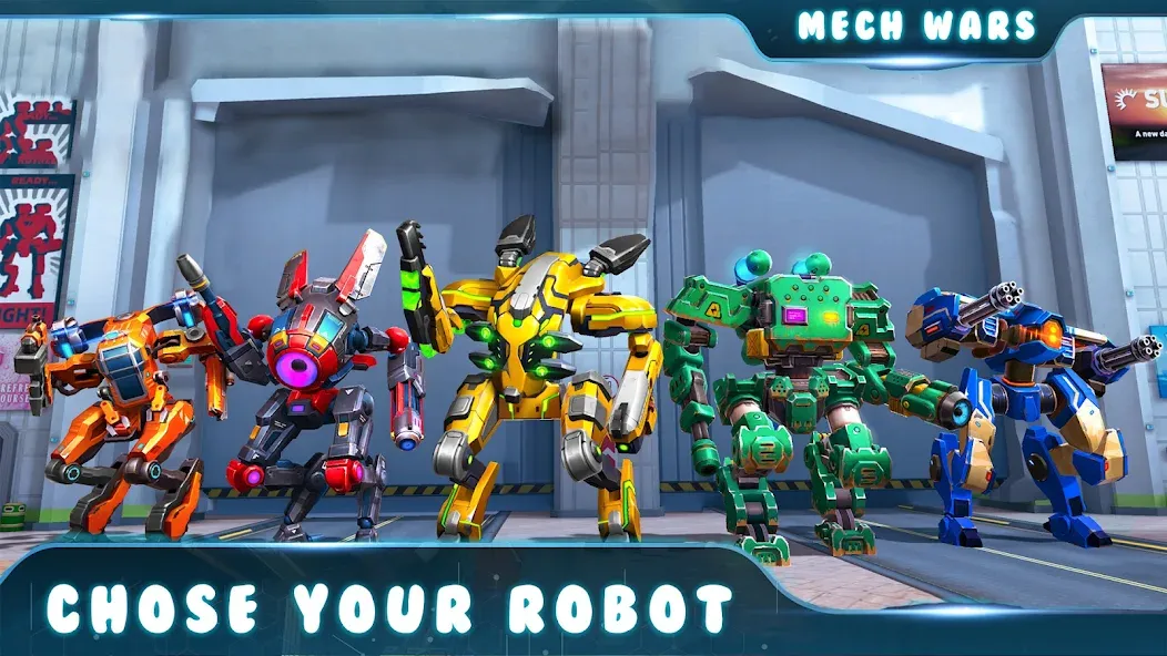 Spider Mech Wars - Robot Game МОД/Взлом [Все открыто, Дополнительные деньги и Меню MOD] Screenshot 3