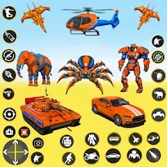 Скачать Взломанная Spider Mech Wars - Robot Game на Андроид (Много денег)