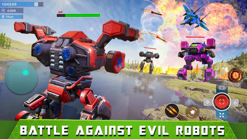 Mech Robot Wars - Multi Robot МОД/Взлом [Бесконечные деньги, Монеты и Мега MOD] Screenshot 1