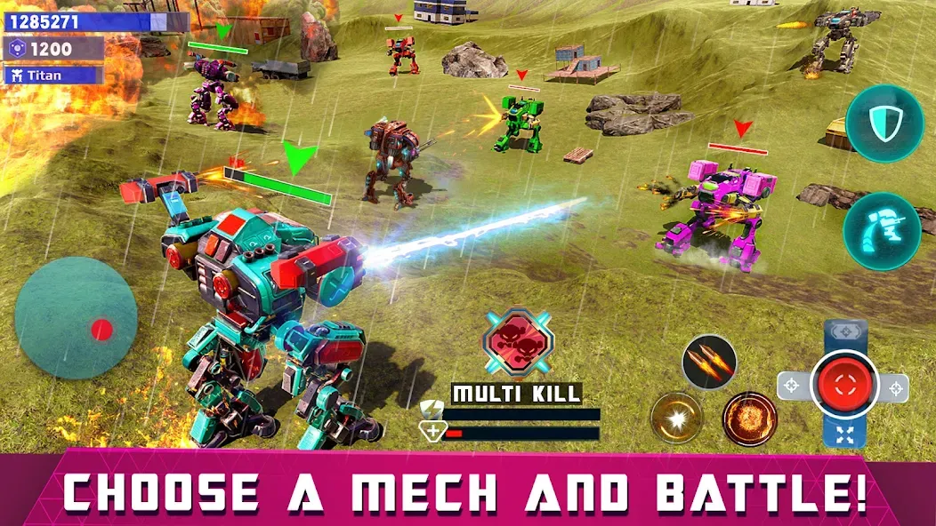 Mech Robot Wars - Multi Robot МОД/Взлом [Бесконечные деньги, Монеты и Мега MOD] Screenshot 2