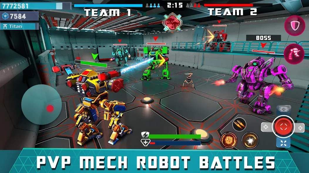 Mech Robot Wars - Multi Robot МОД/Взлом [Бесконечные деньги, Монеты и Мега MOD] Screenshot 5