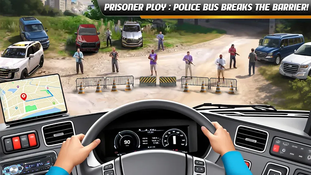 Police Bus Simulator Bus Games МОД/Взлом [Бесконечные деньги, Монеты и Мега MOD] Screenshot 1