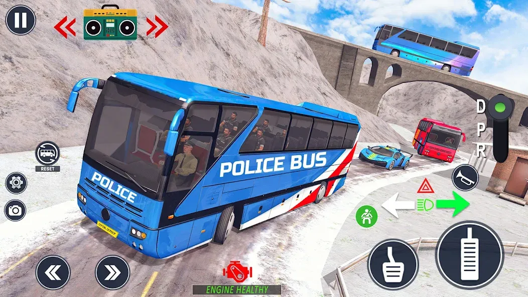 Police Bus Simulator Bus Games МОД/Взлом [Бесконечные деньги, Монеты и Мега MOD] Screenshot 5