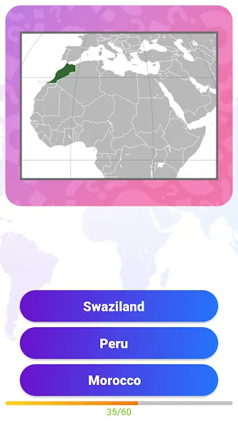 World Geography Quiz Game МОД/Взлом [Все открыто, Дополнительные деньги и Меню MOD] Screenshot 3