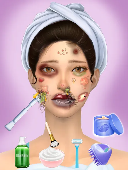Waxing Spa ASMR Makeover Salon МОД/Взлом [Бесконечные деньги, Монеты и Мега MOD] Screenshot 1