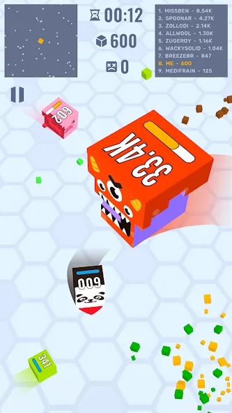 Cube Zone io МОД/Взлом [Все открыто, Дополнительные деньги и Меню MOD] Screenshot 1
