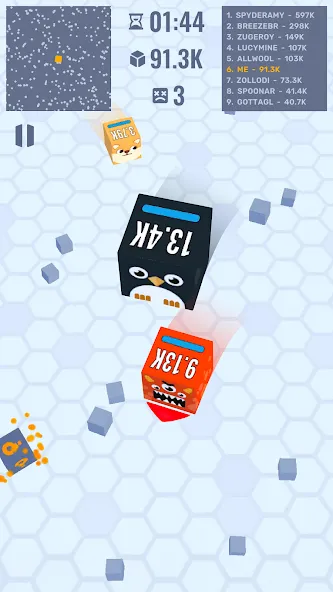 Cube Zone io МОД/Взлом [Все открыто, Дополнительные деньги и Меню MOD] Screenshot 5