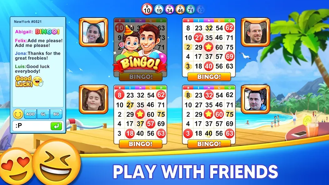 Bingo Holiday: Live Bingo Game МОД/Взлом [Много денег, Монет и Все открыто] Screenshot 5
