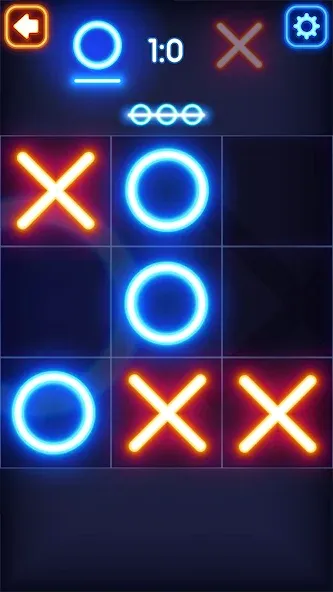 Tic Tac Toe Glow: 2 Players МОД/Взлом [Много денег, Монет и Все открыто] Screenshot 5