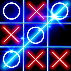 Скачать Tic Tac Toe Glow: 2 Players Взлом (Все темы разблокированы) на Android бесплатно