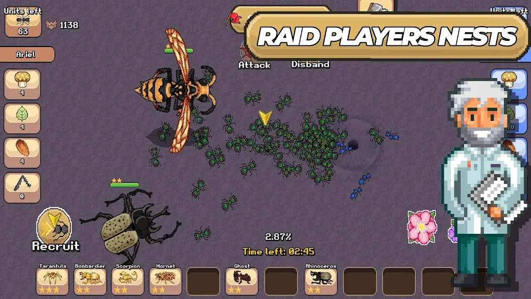 Pocket Ants: Colony Simulator (Покет Муравьи) МОД/Взлом [Деньги, Монеты и Меню MOD] Screenshot 4